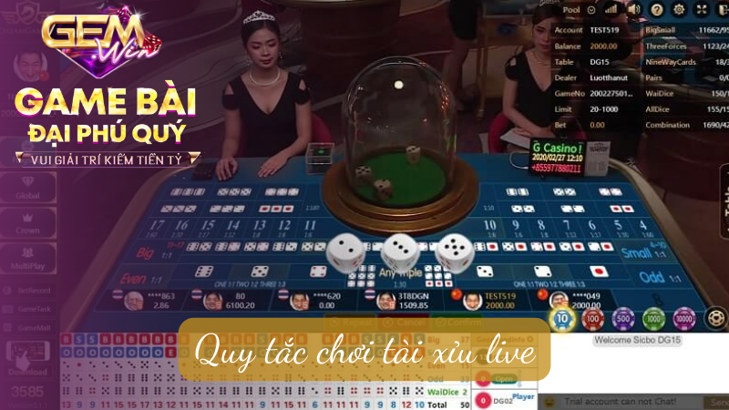 Quy tắc chơi tài xỉu live