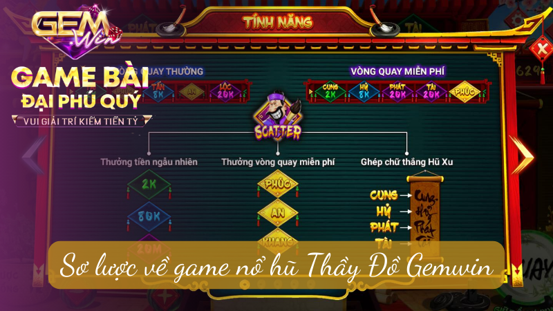 Sơ lược về game nổ hũ Thầy Đồ Gemwin